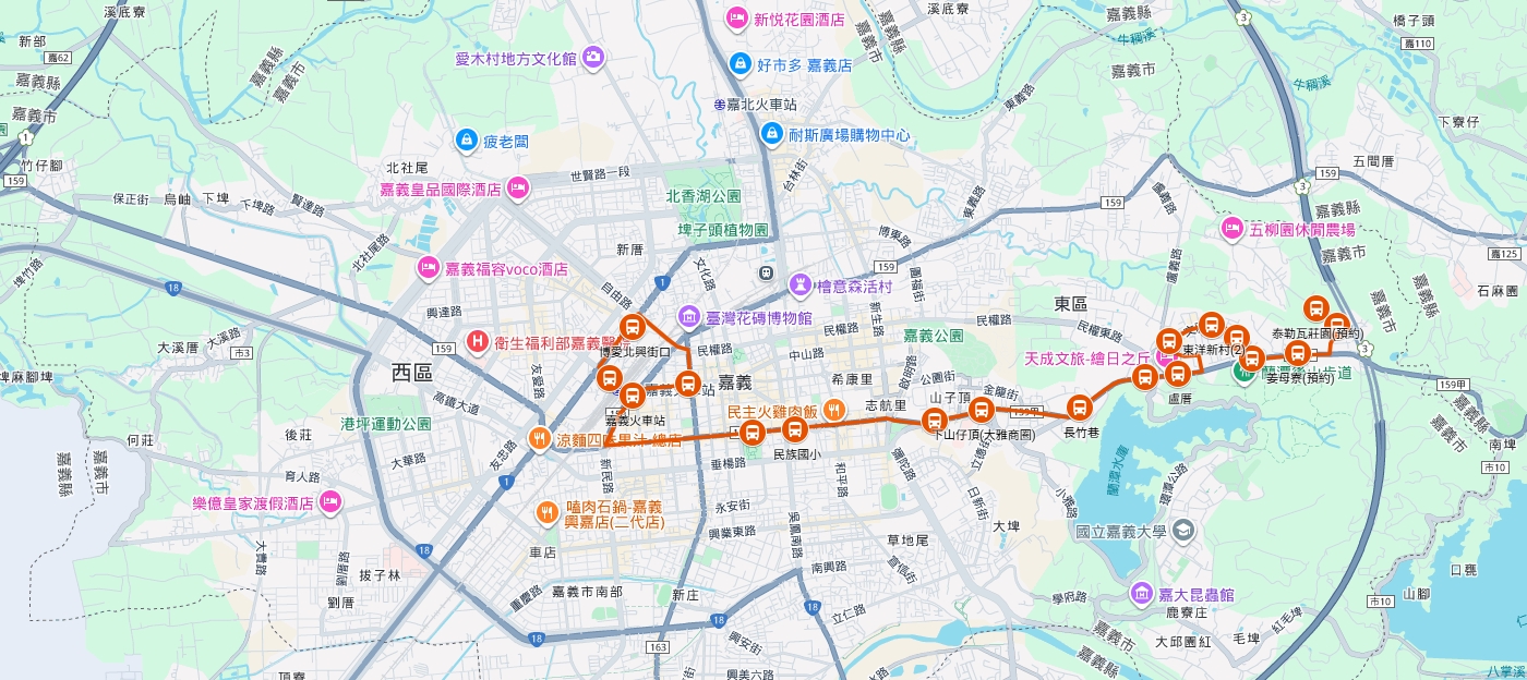 樂活8路路線圖