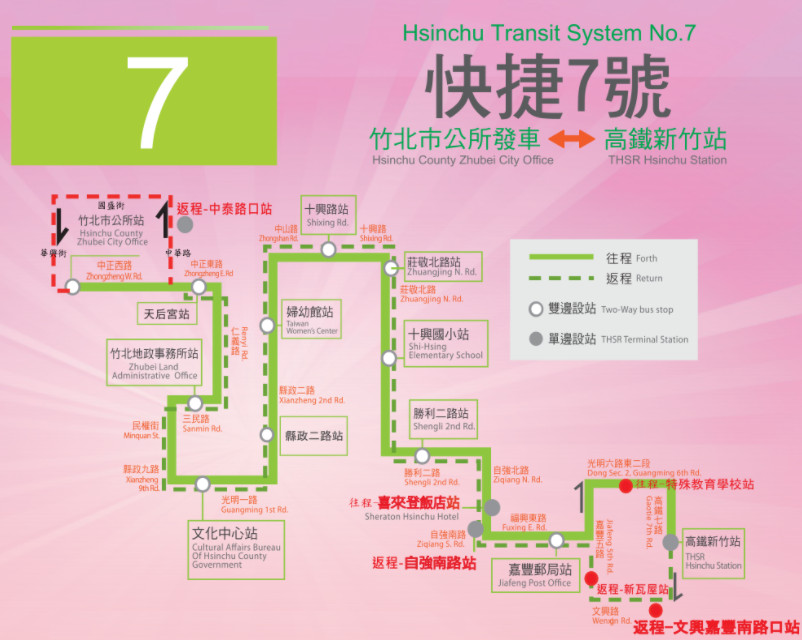 快捷7號路線圖