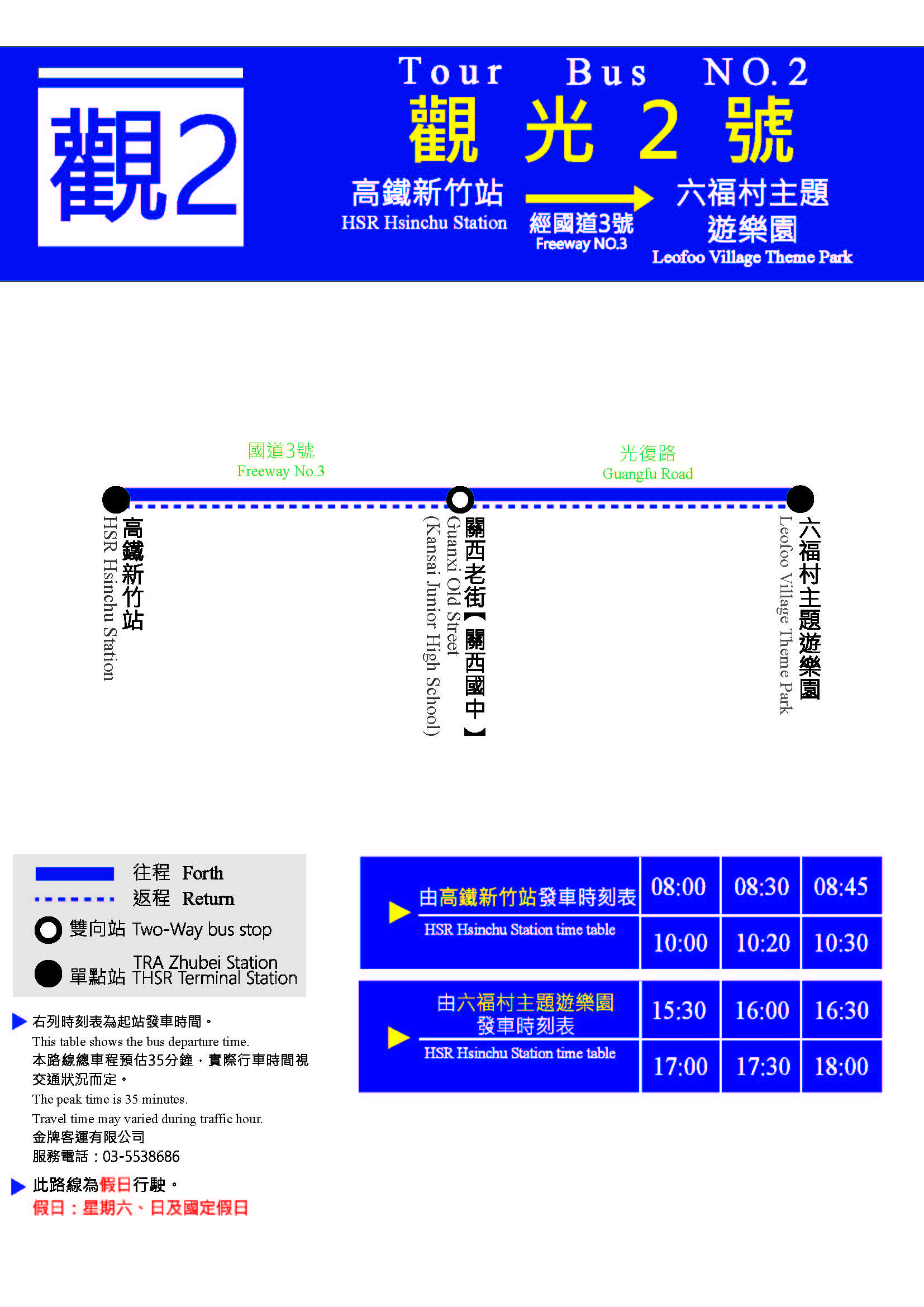 觀光2號路線圖