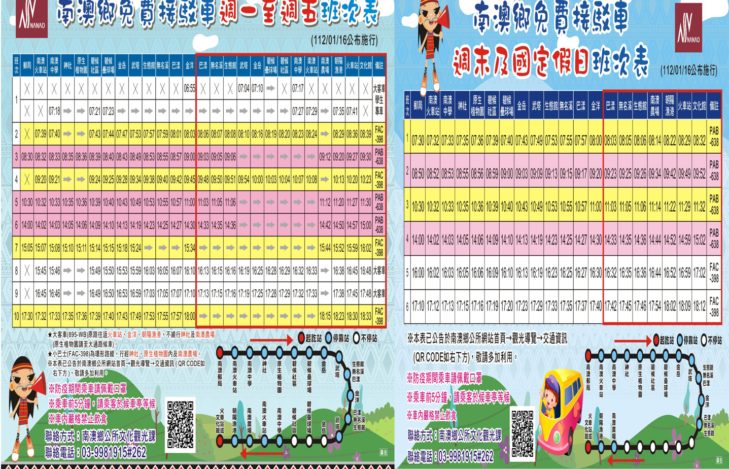 南澳線路線圖