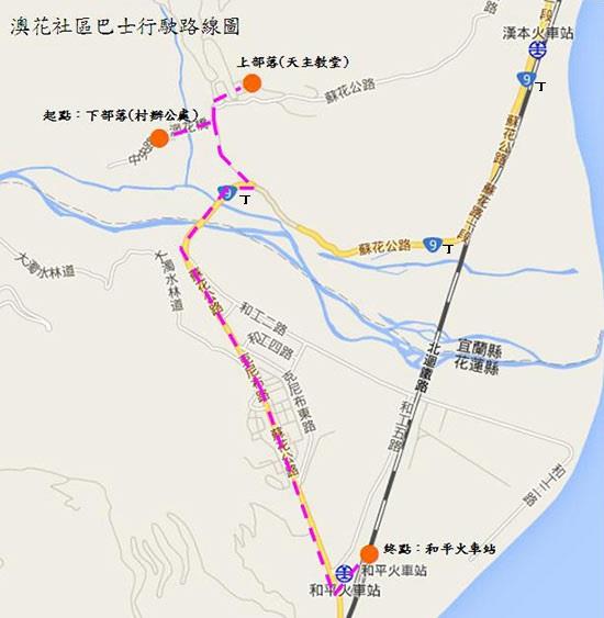 澳花線路線圖