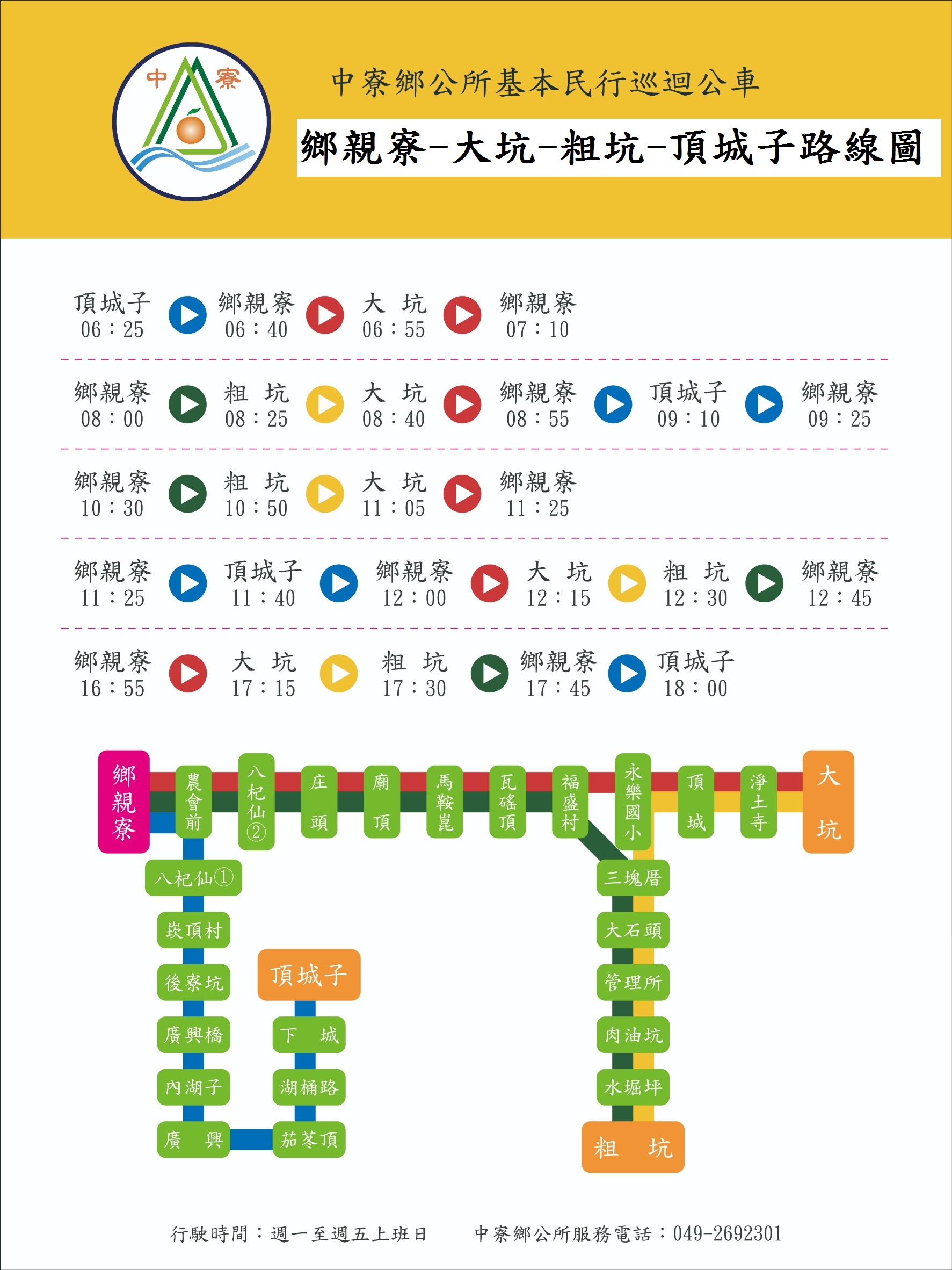 南中寮線2路線圖