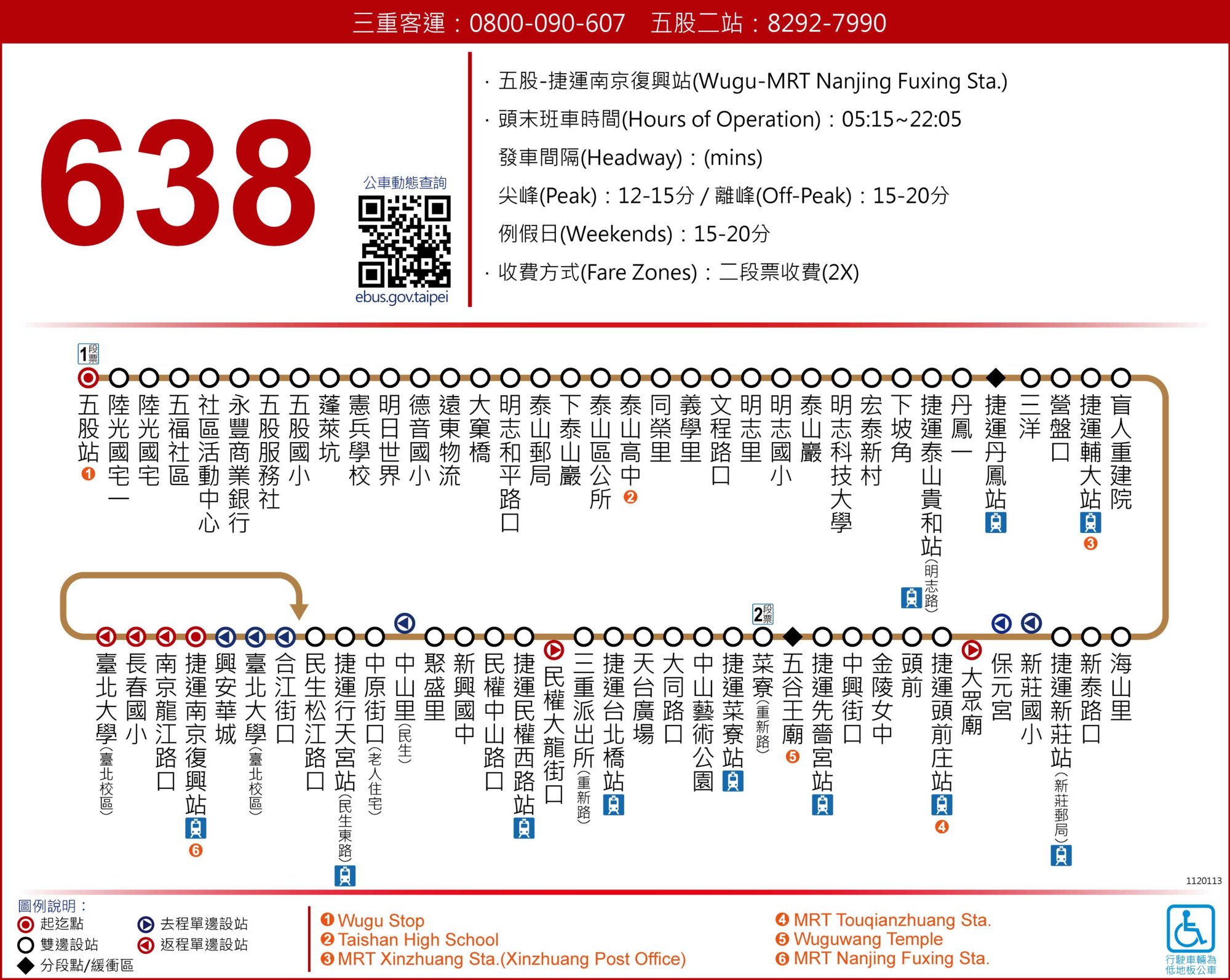 638路線圖