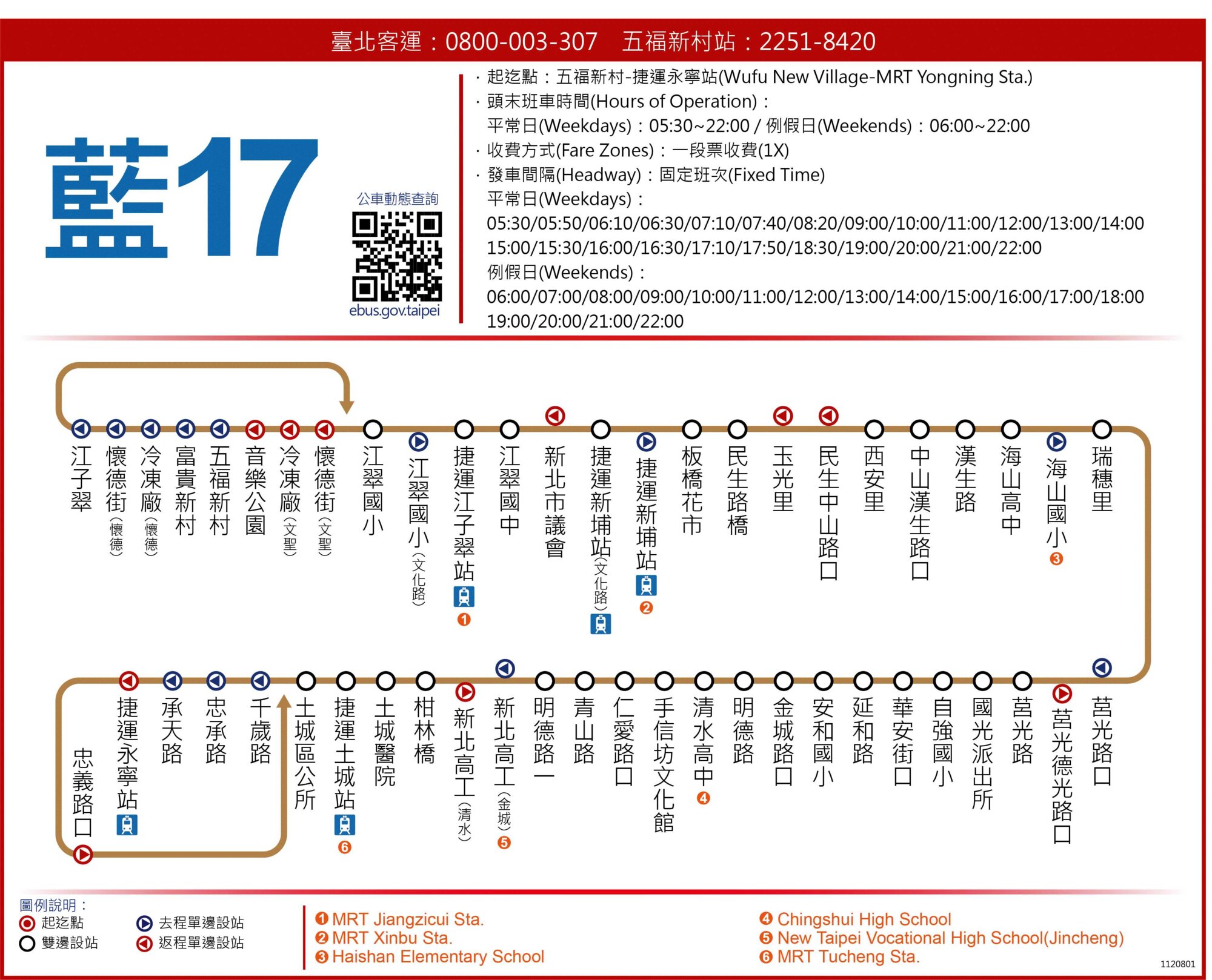 藍17路線圖