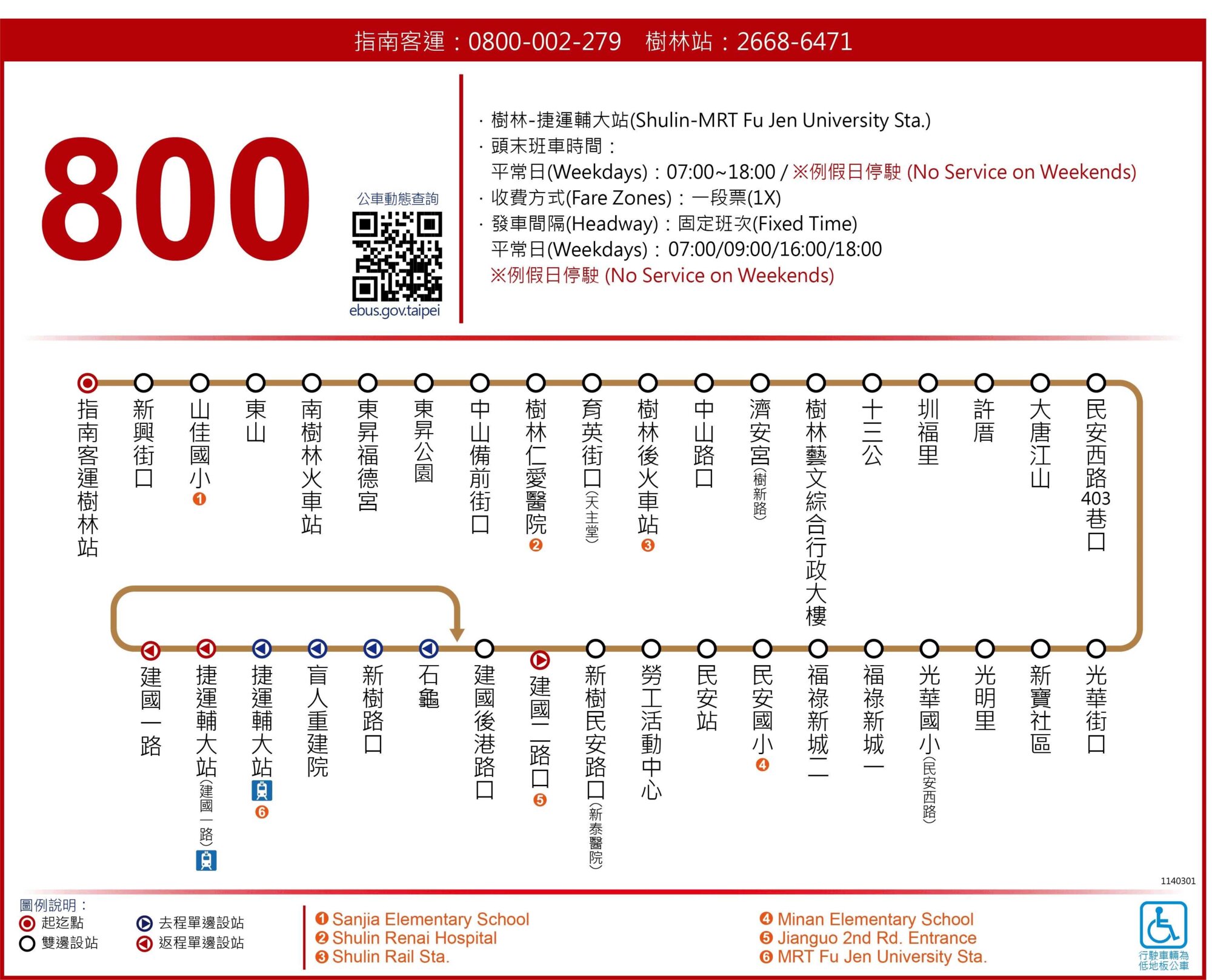800路線圖