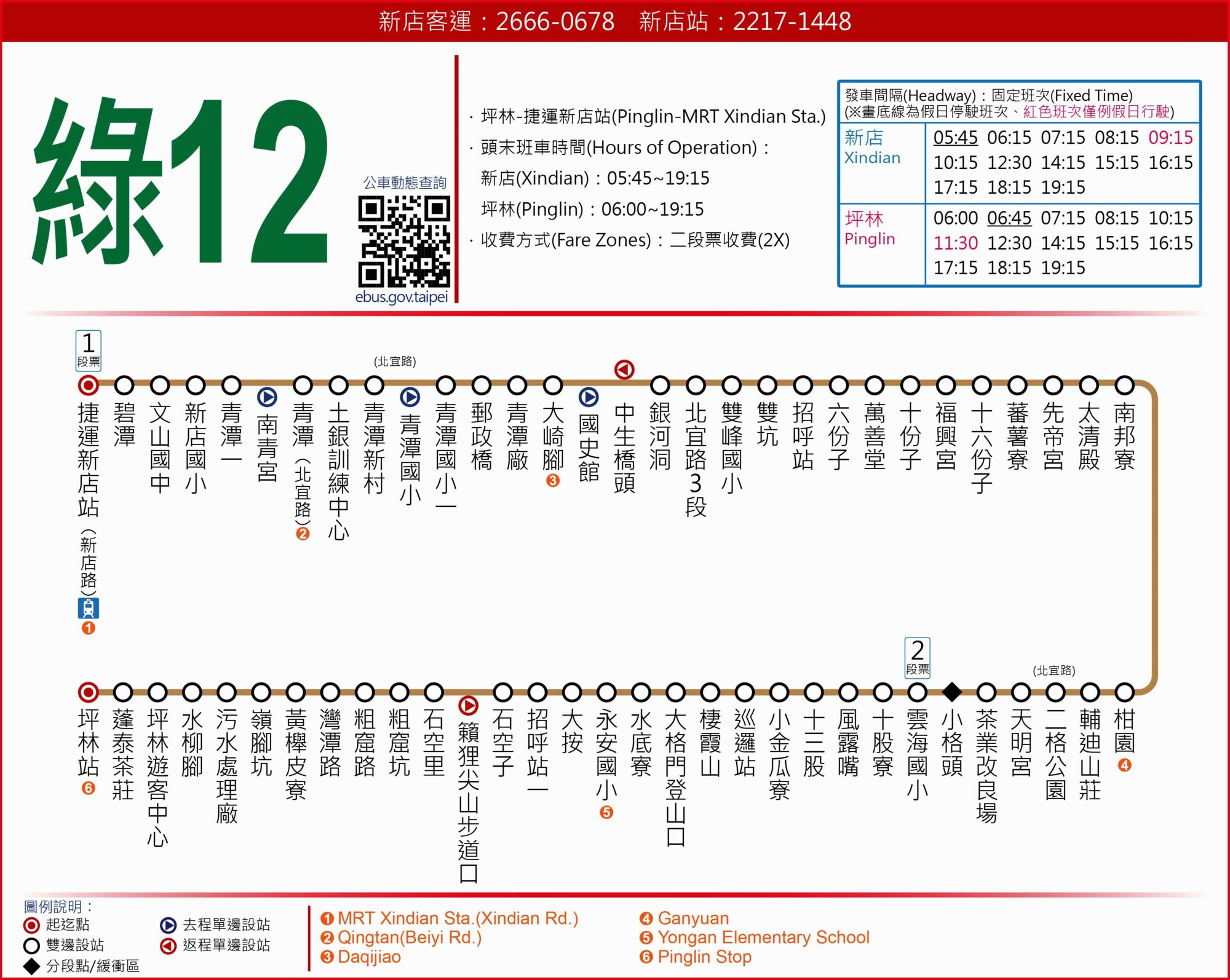 綠12路線圖
