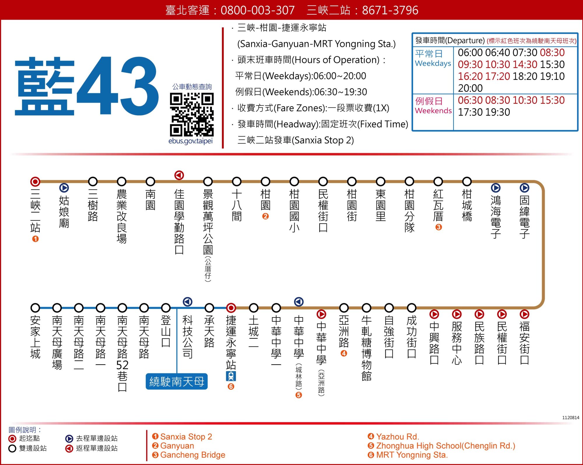 藍43路線圖