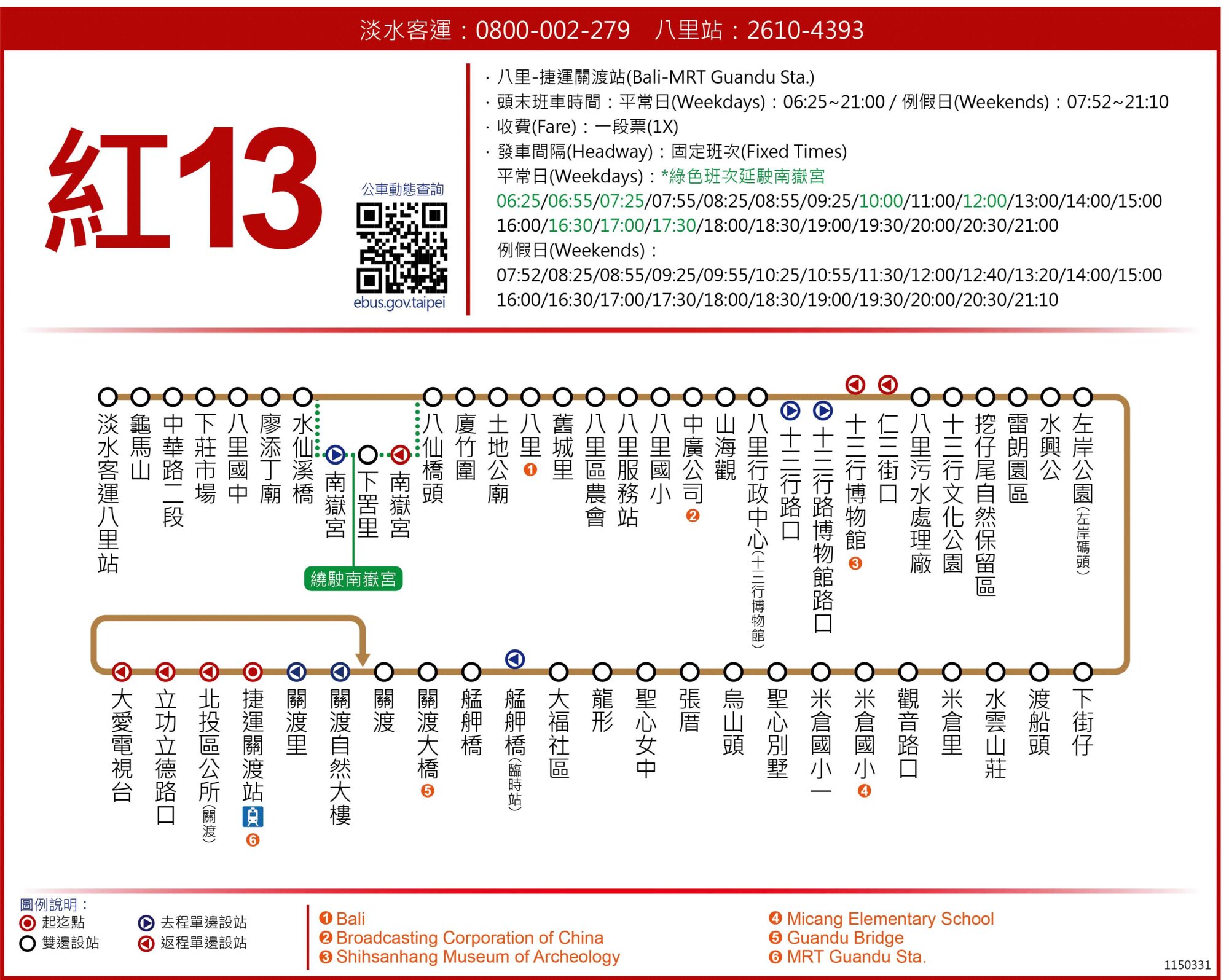 紅13路線圖