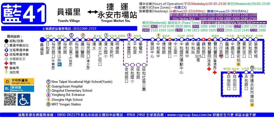 藍41路線圖