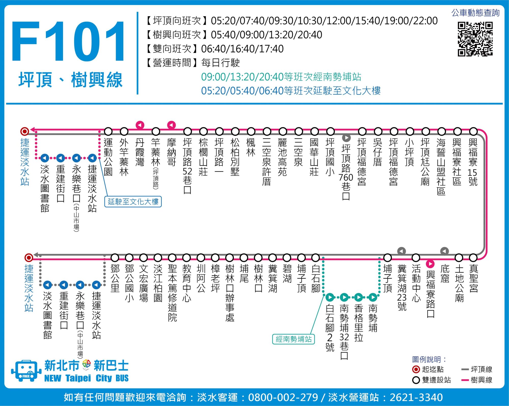 F101坪頂路線圖