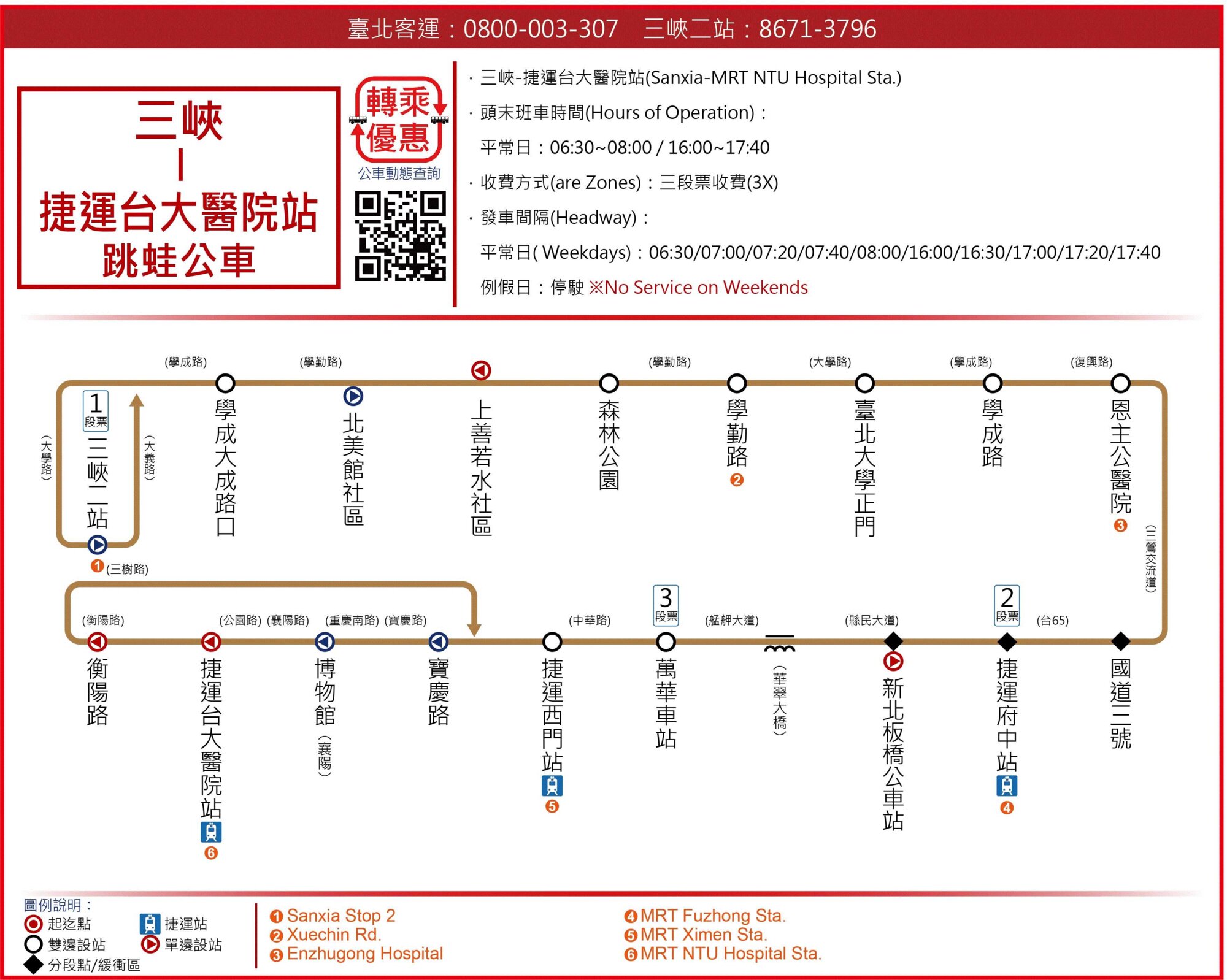 三峽-捷運台大醫院站路線圖