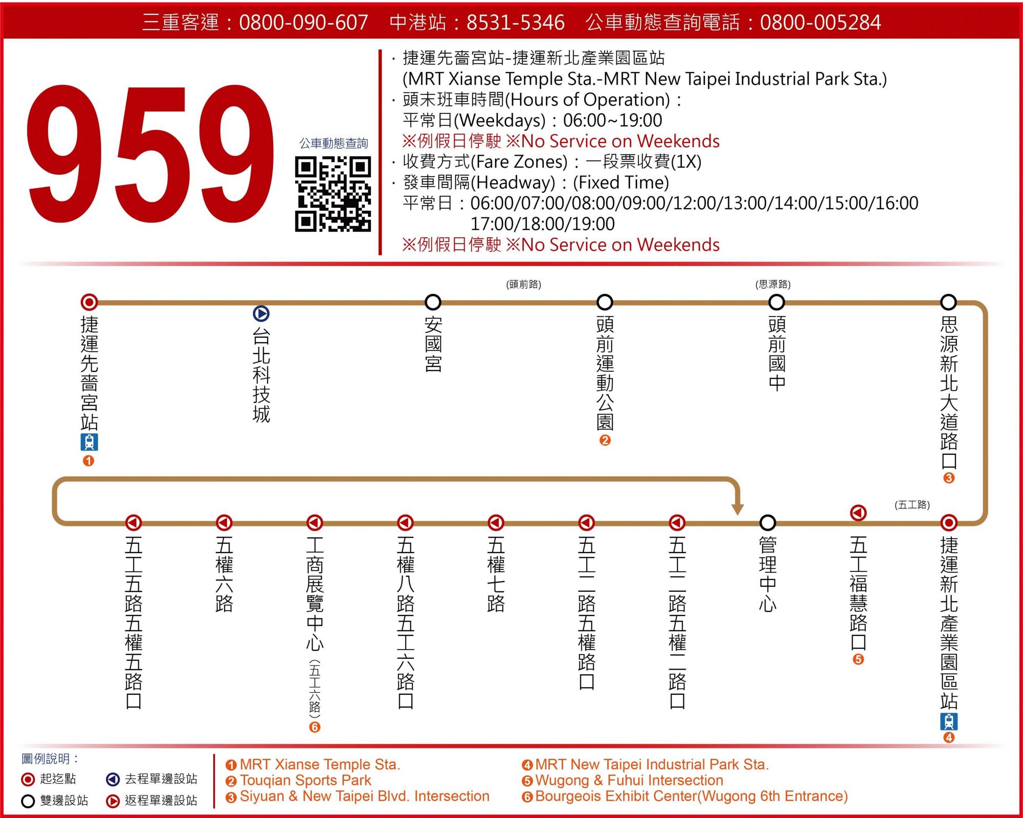 959路線圖