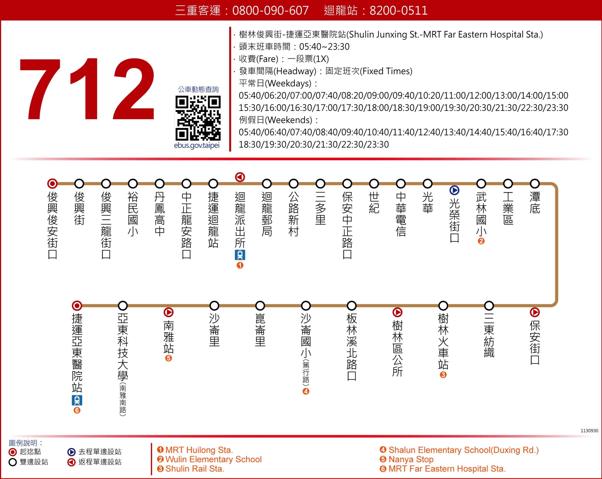 712路線圖