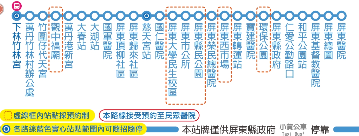 小黃公車703路線圖