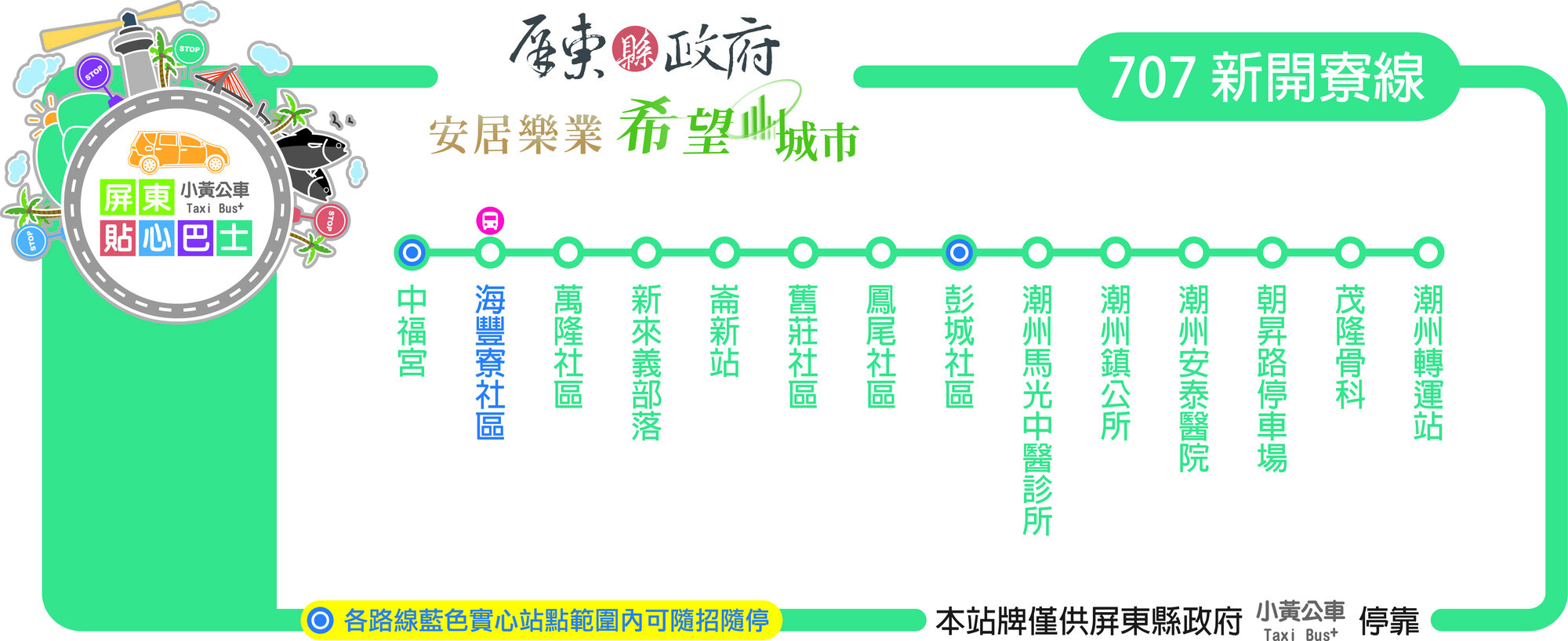 小黃公車707路線圖