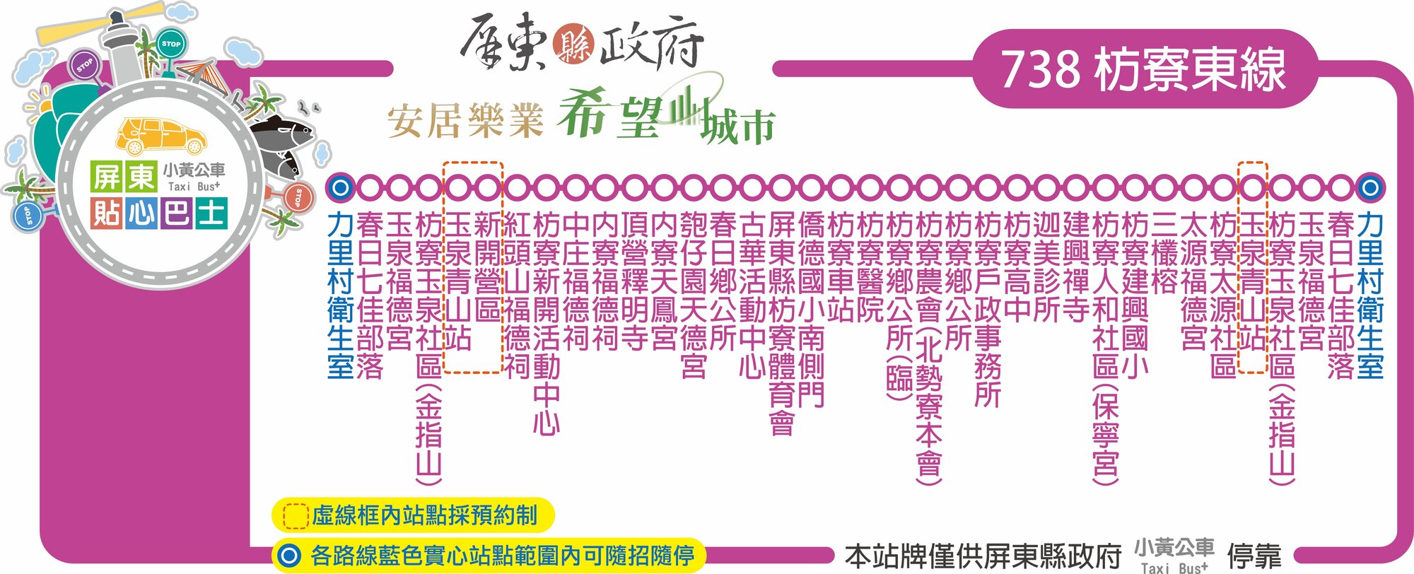 小黃公車738路線圖