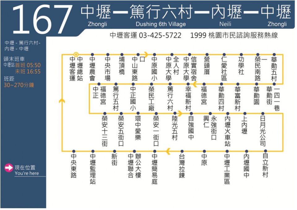 167路線圖