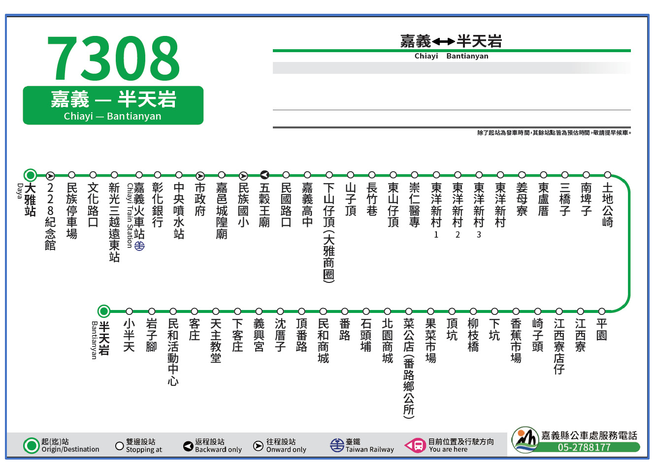 7308路線圖