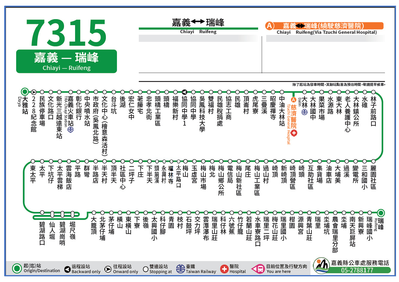 7315路線圖