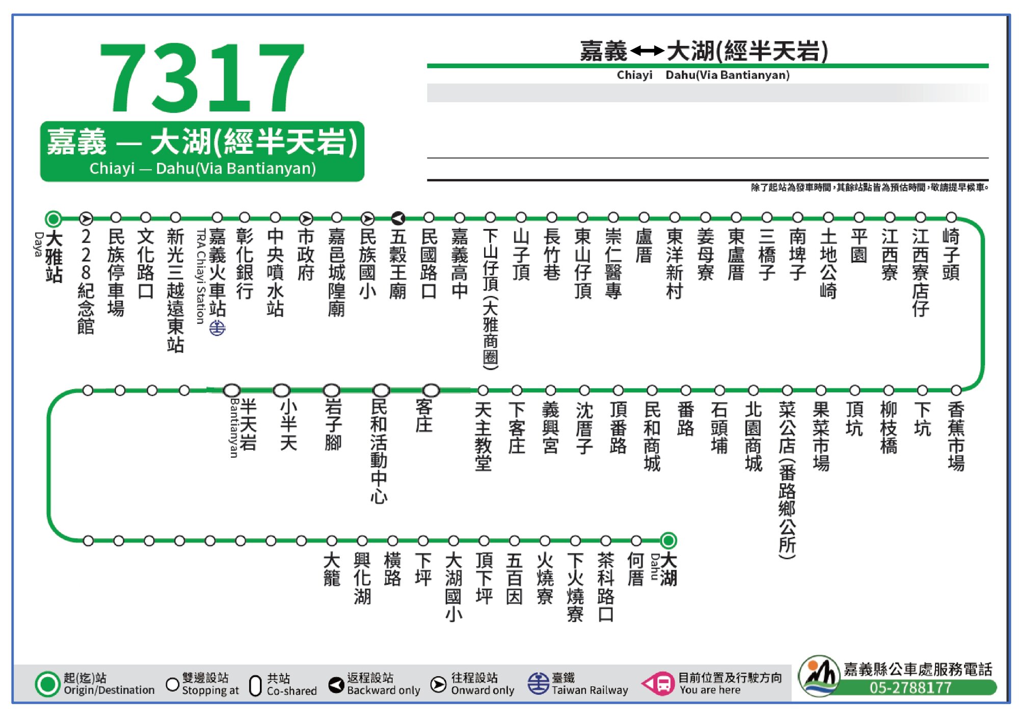 7317路線圖