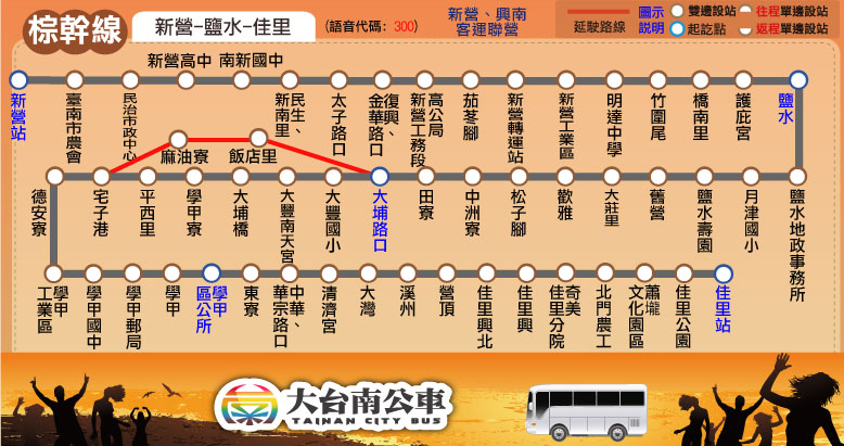 棕幹線路線圖
