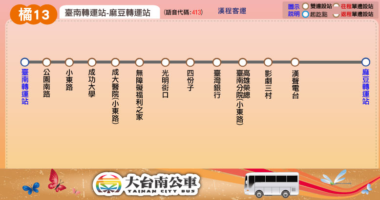 橘13路線圖