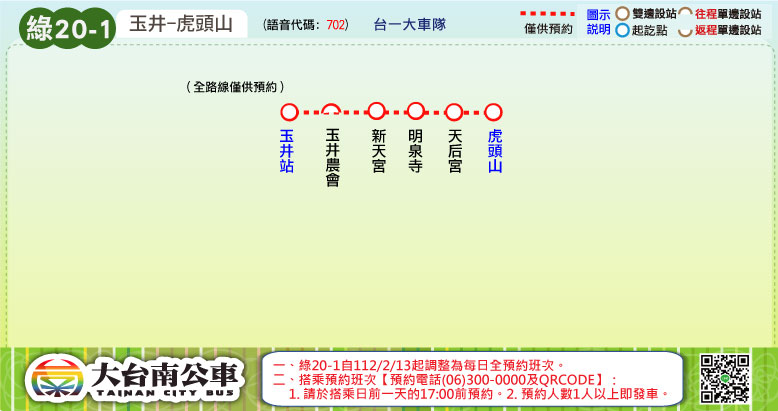 綠20-1路線圖