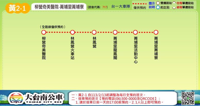 黃2-1路線圖