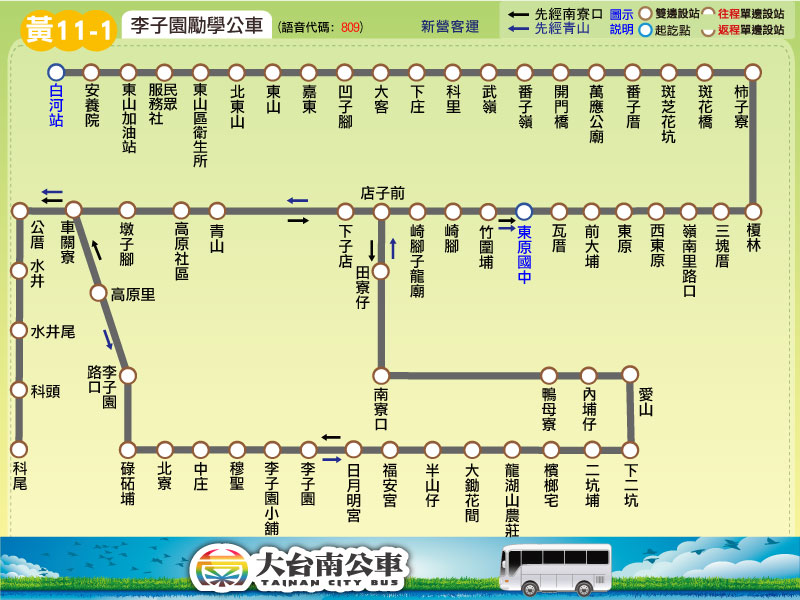 黃11-1路線圖