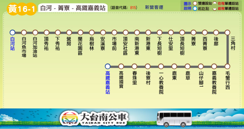 黃16-1路線圖