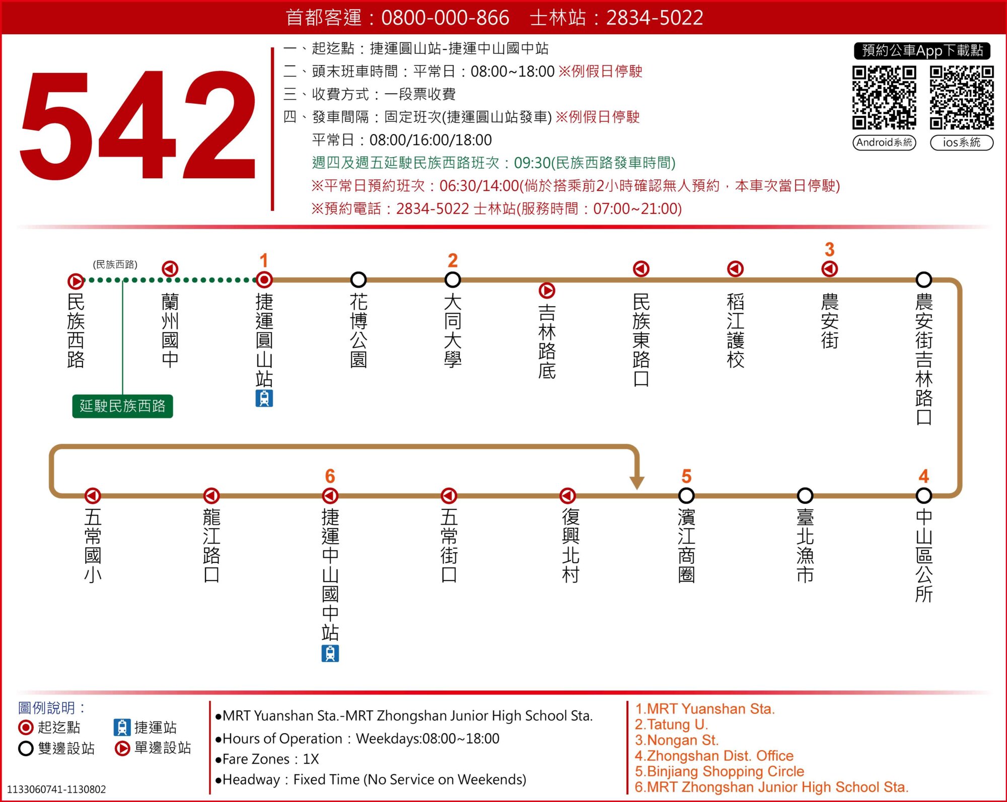 542路線圖