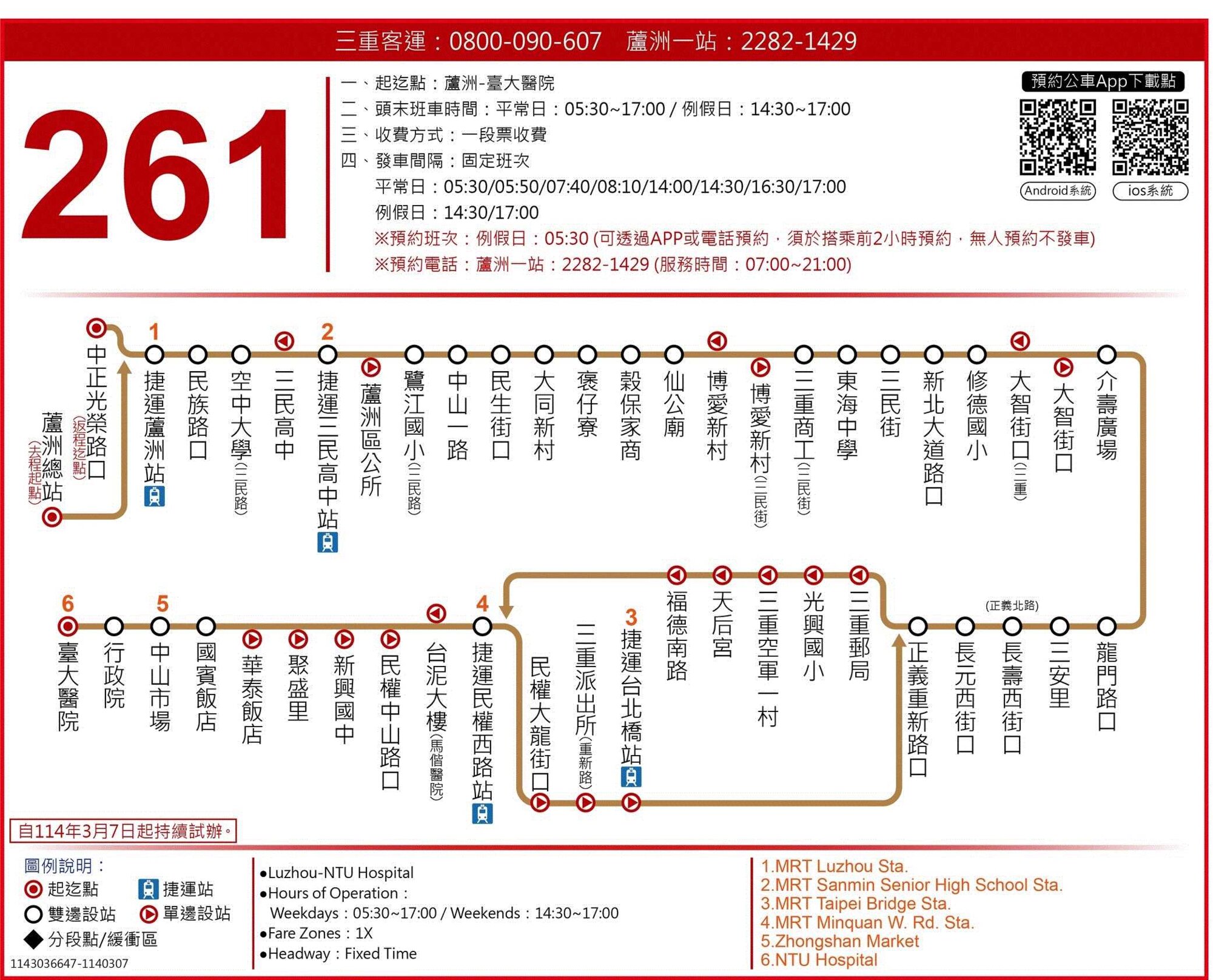 261路線圖