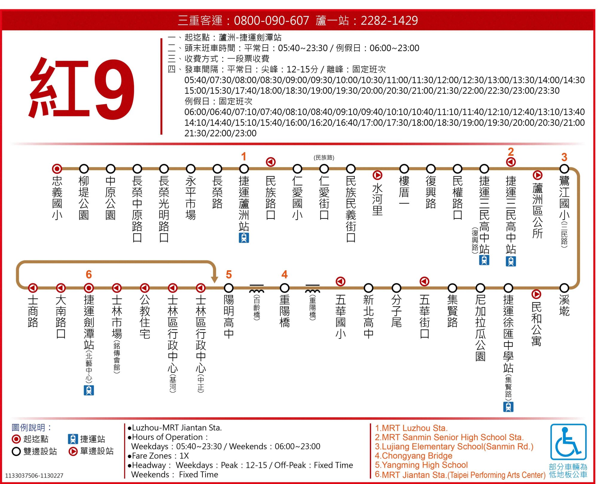 紅9路線圖