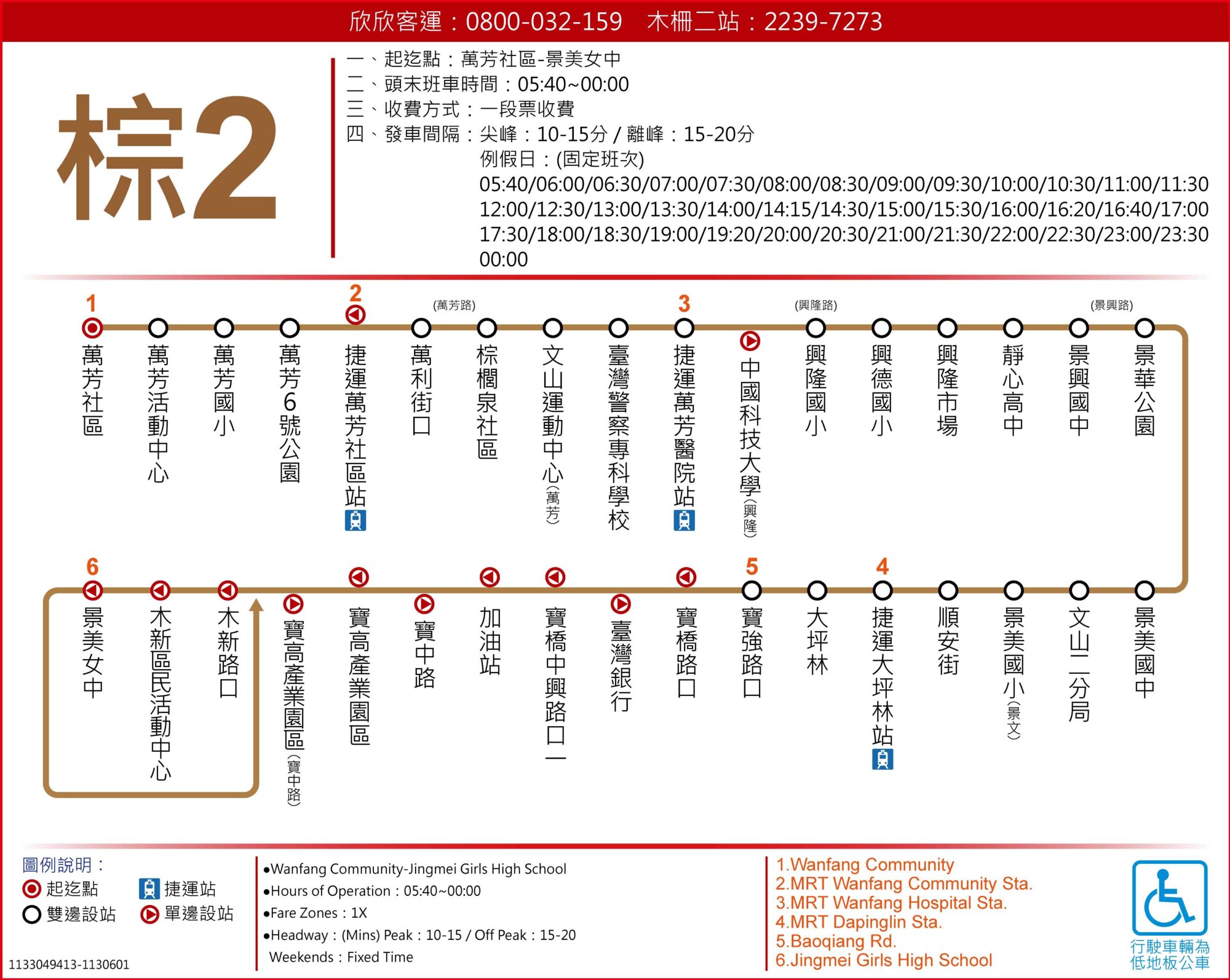 棕2路線圖