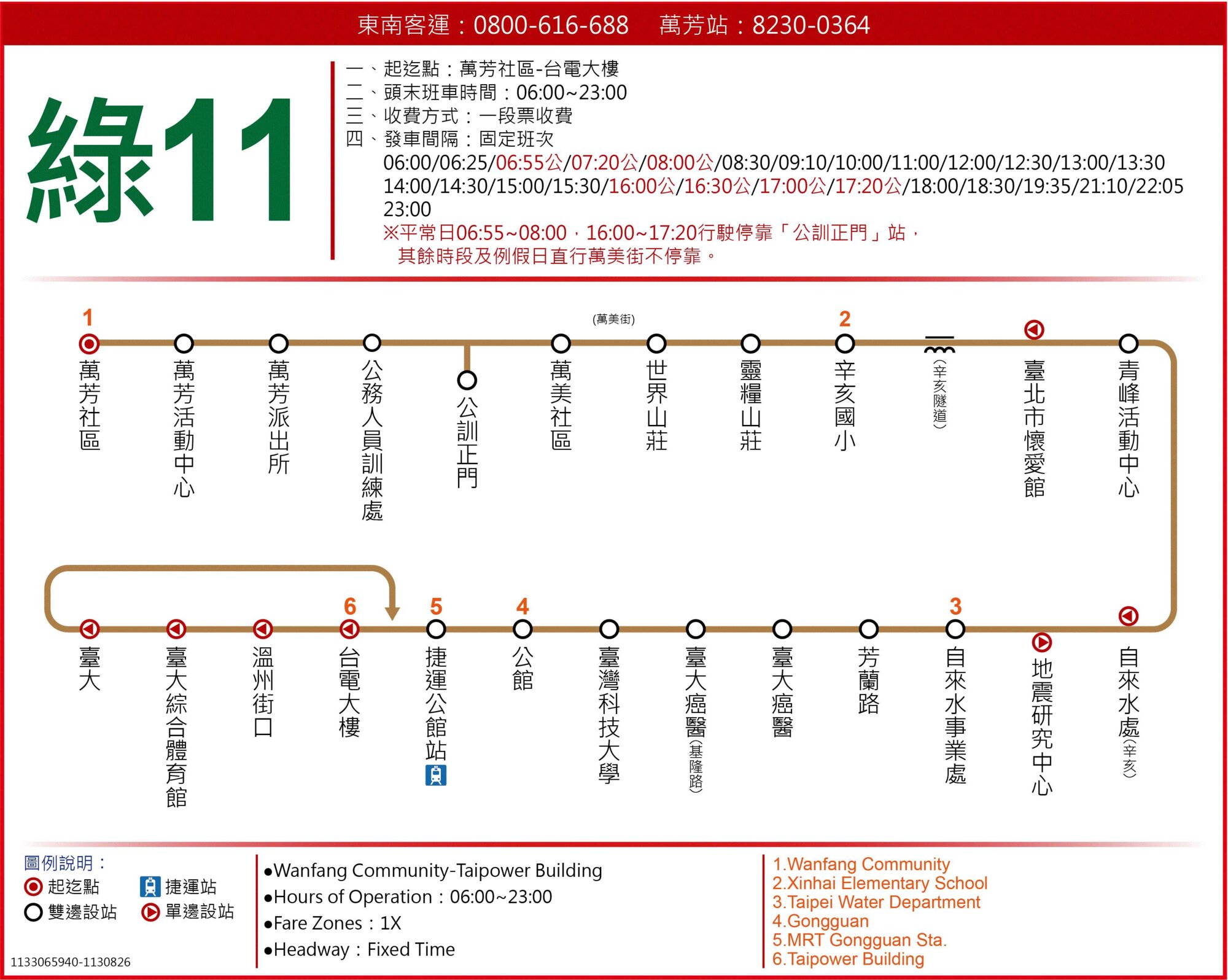 綠11路線圖