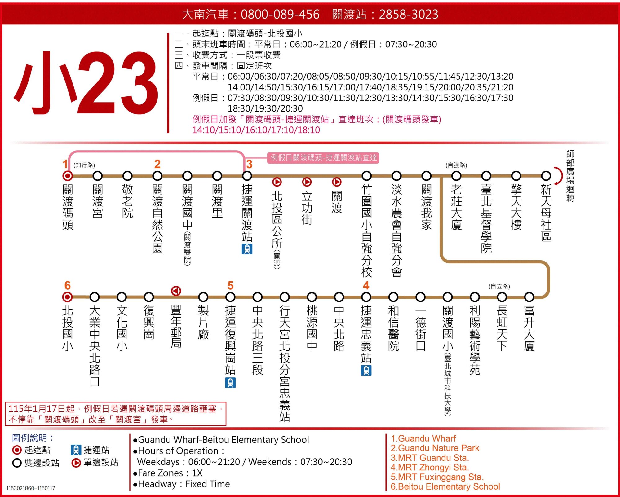 小23路線圖