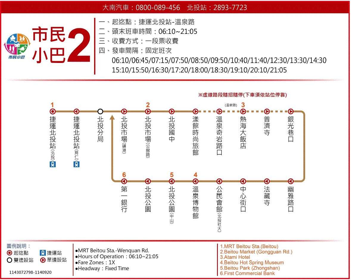 市民小巴2路線圖