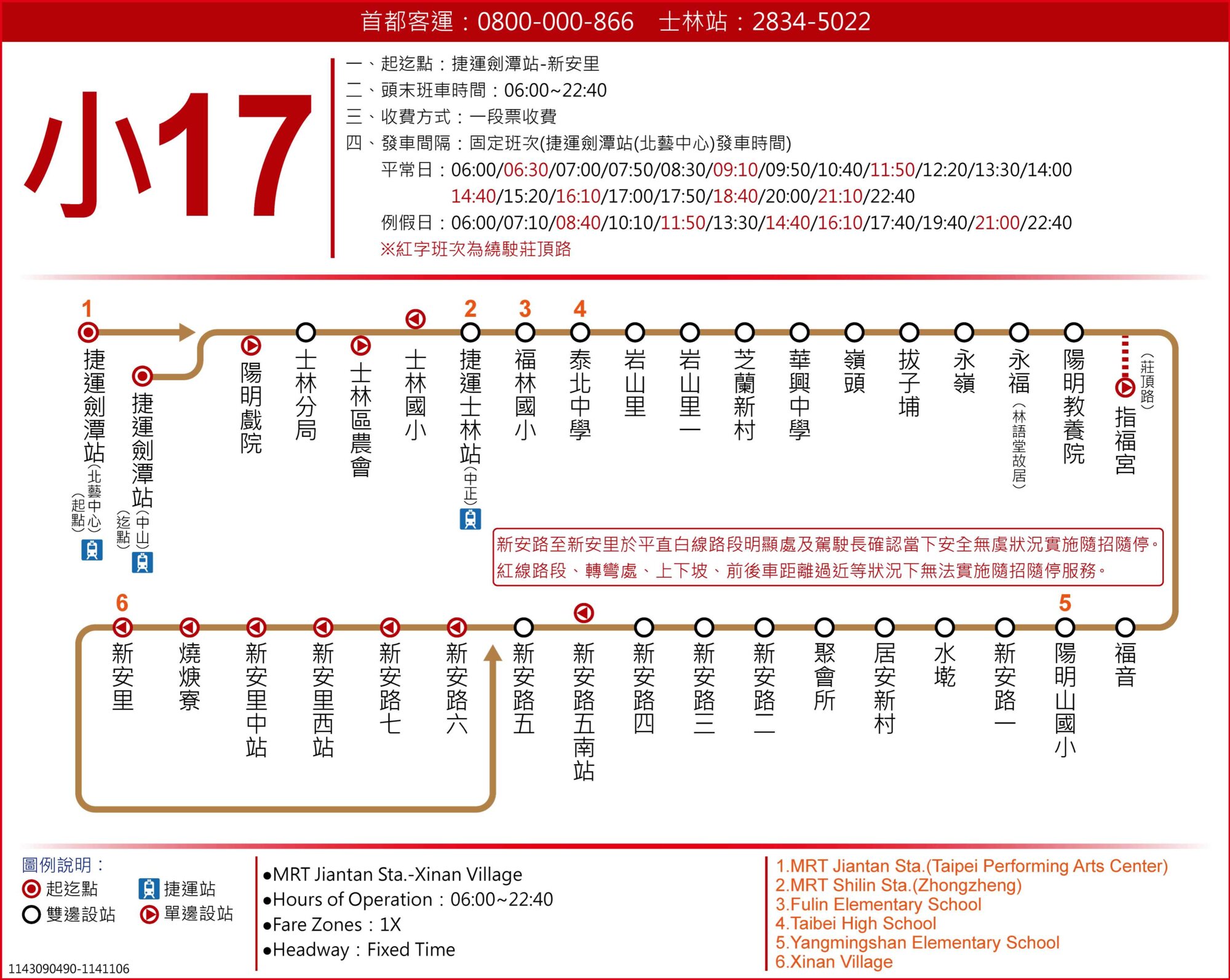 小17路線圖