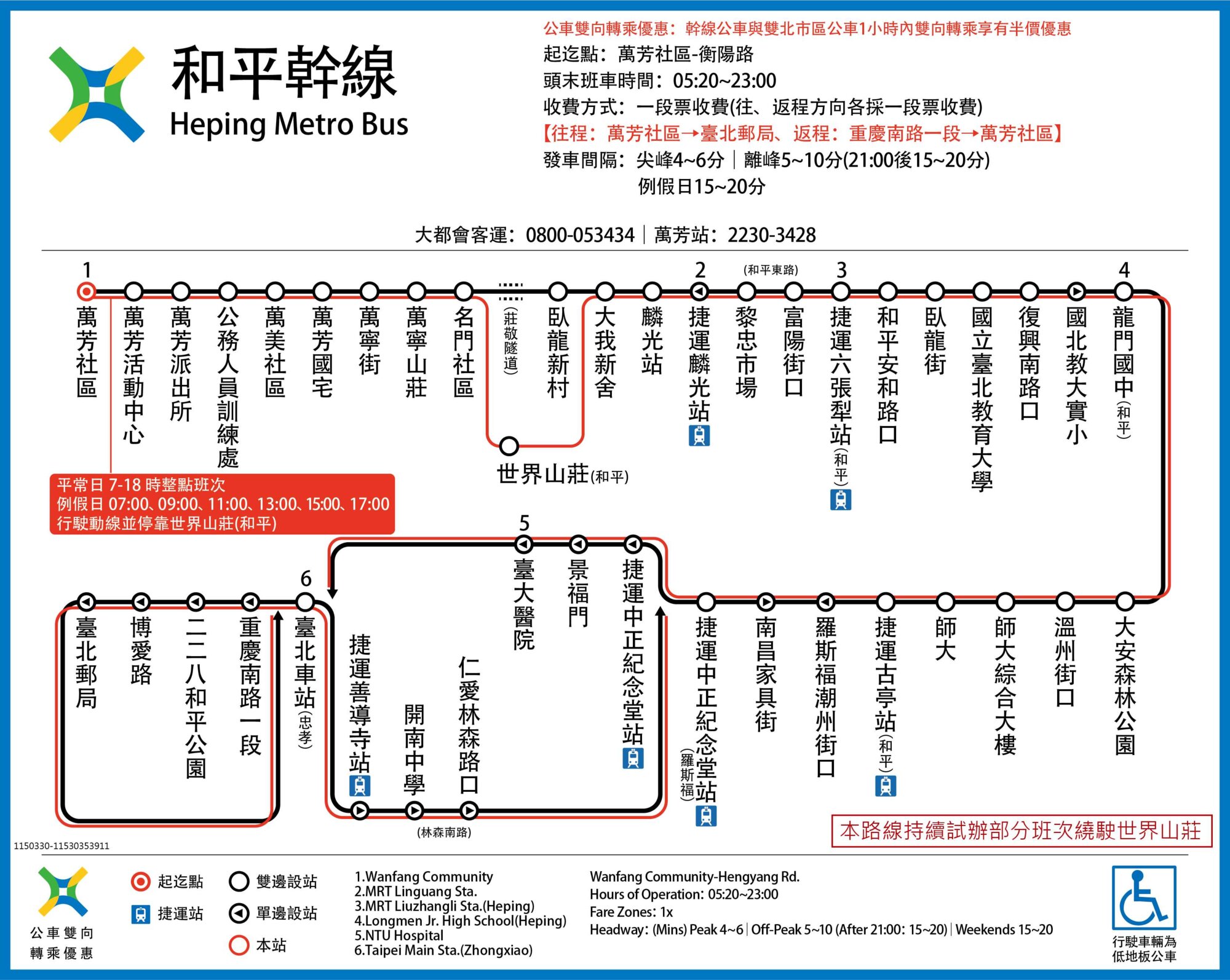 和平幹線路線圖