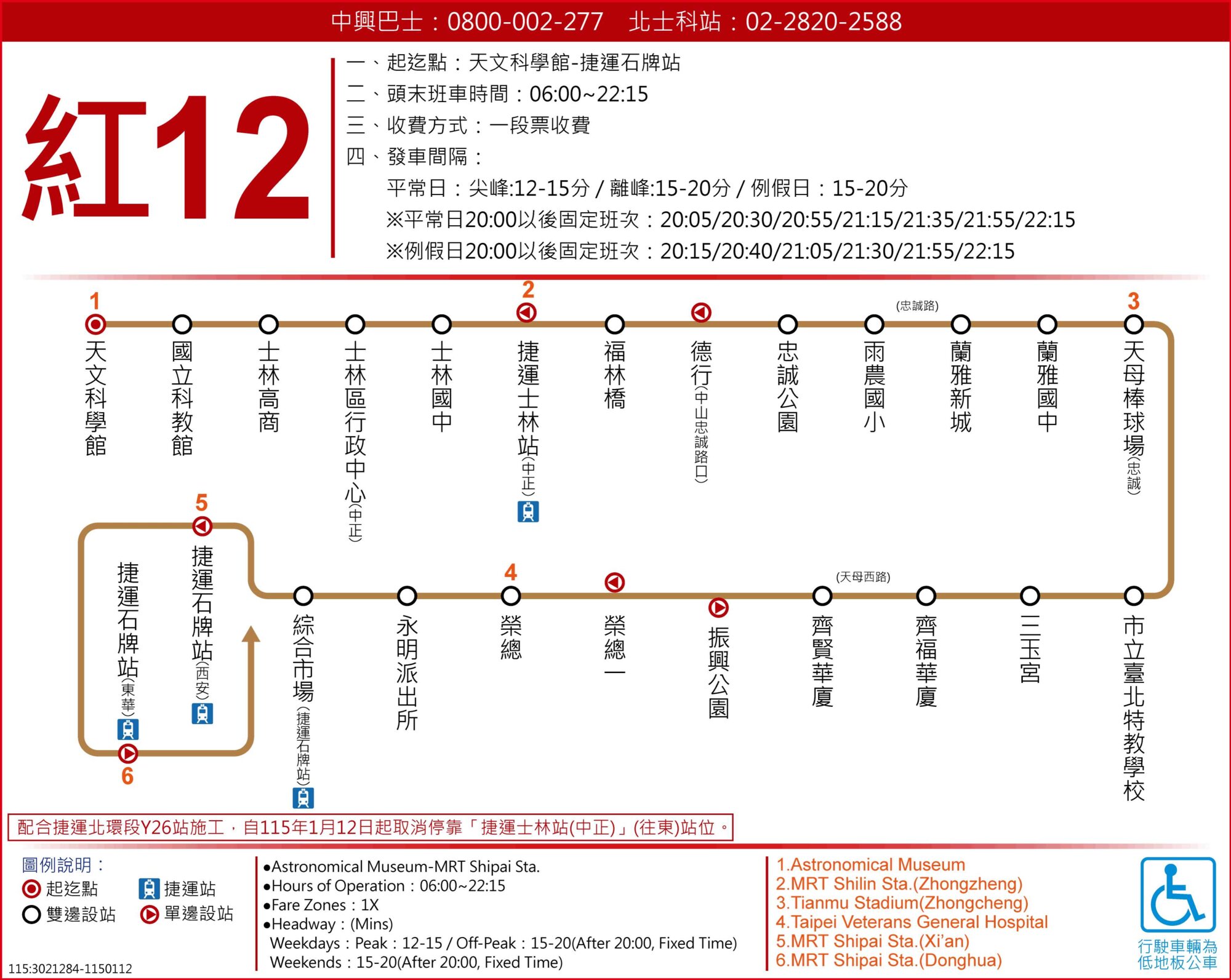 紅12路線圖