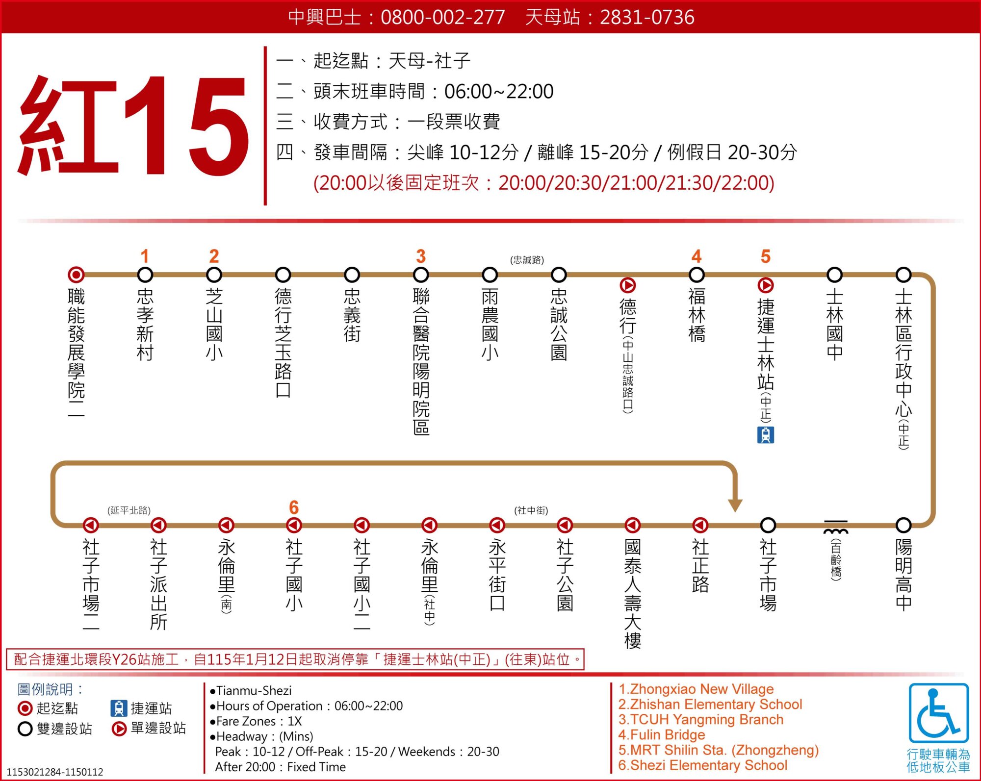 紅15路線圖