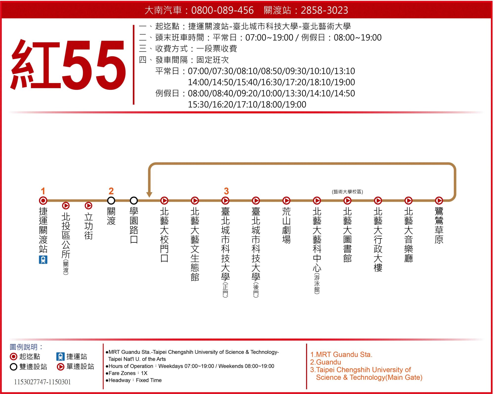 紅55路線圖