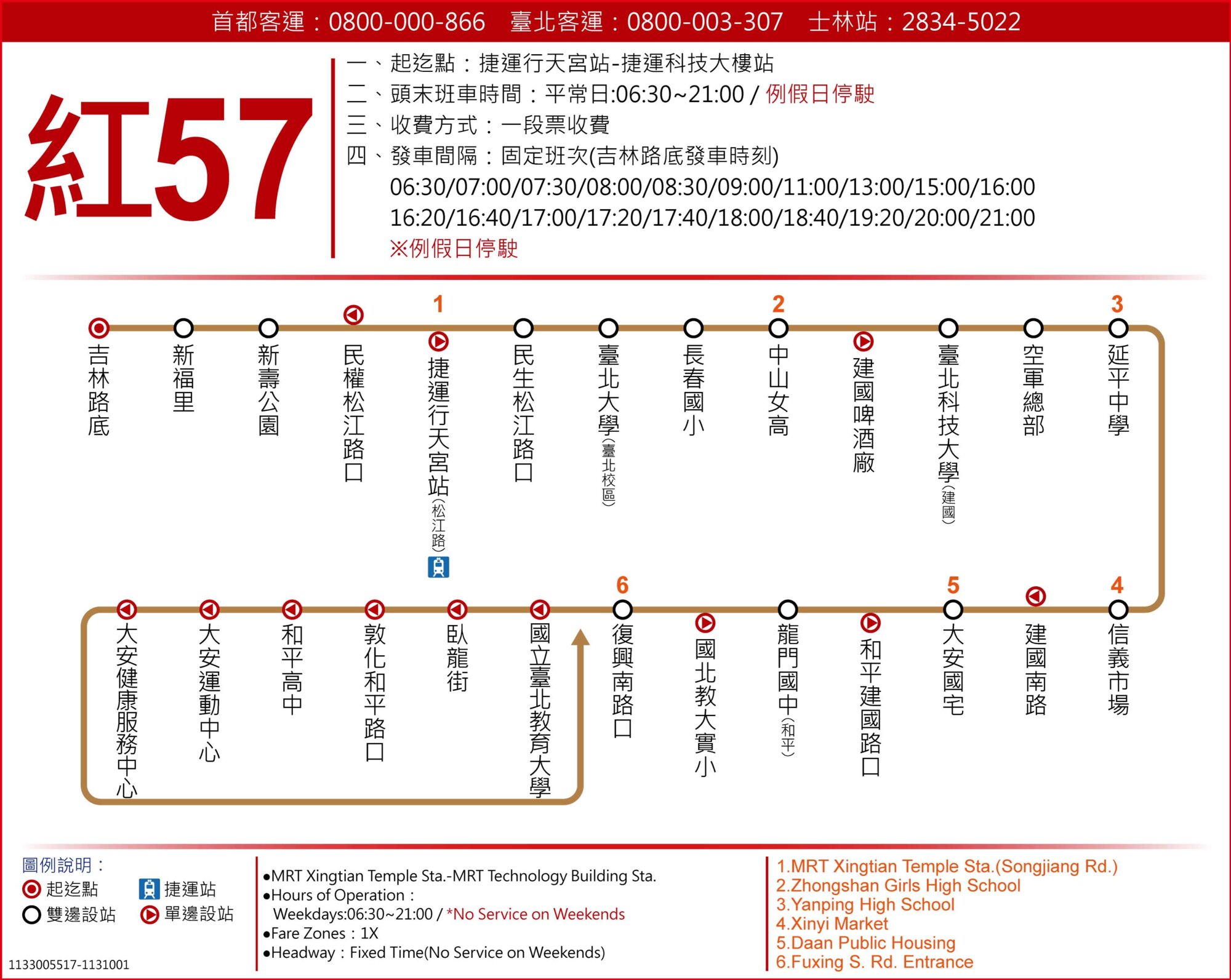 紅57路線圖