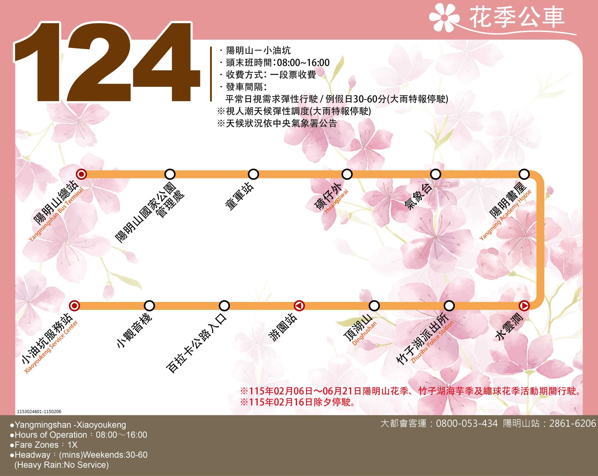 花季專車124路線圖