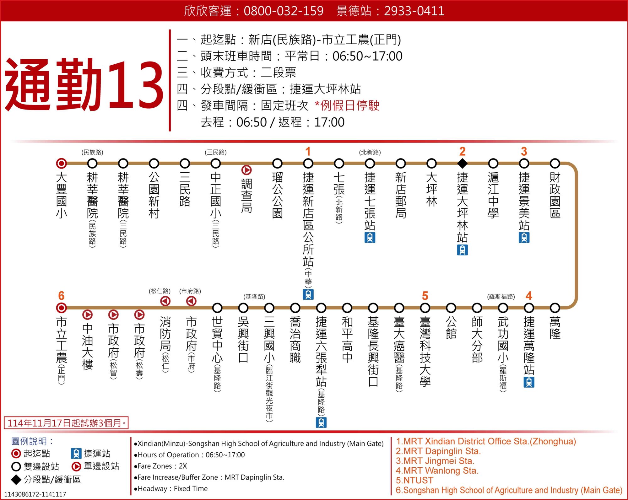 通勤13路線圖