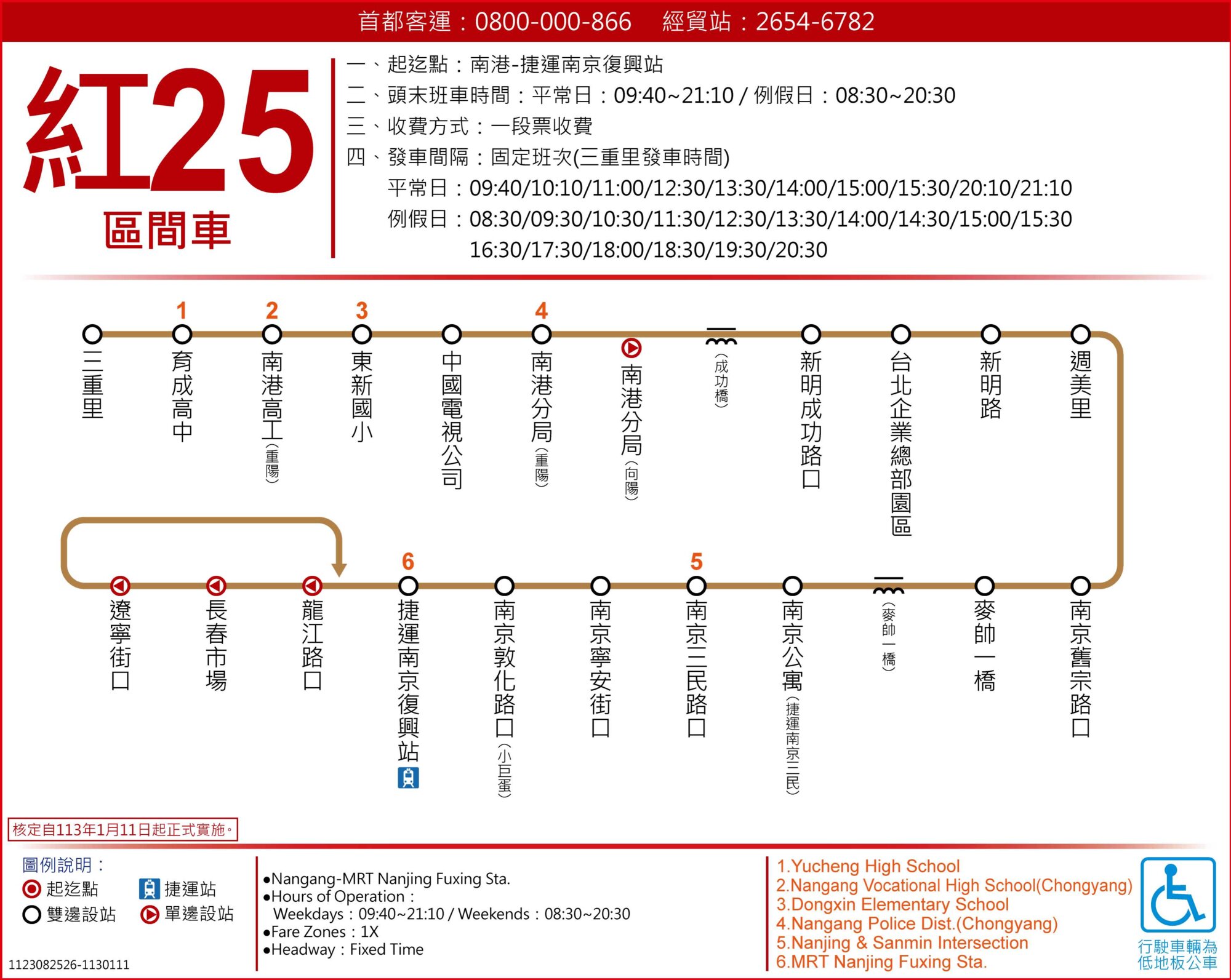 紅25區路線圖