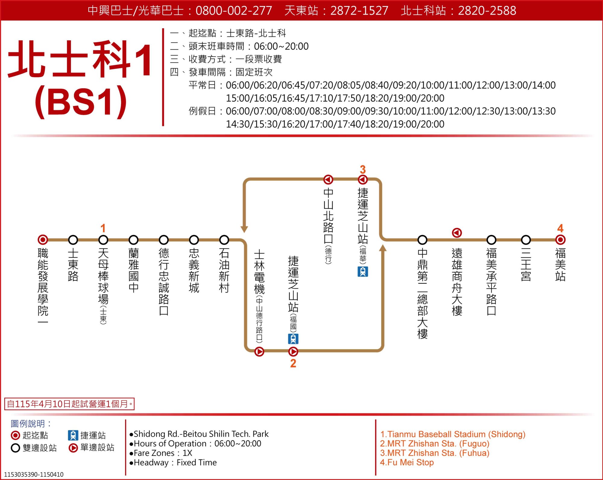 北士科1路線圖