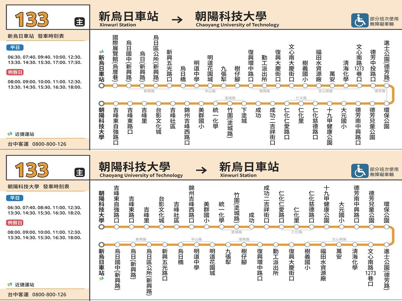 133路線圖