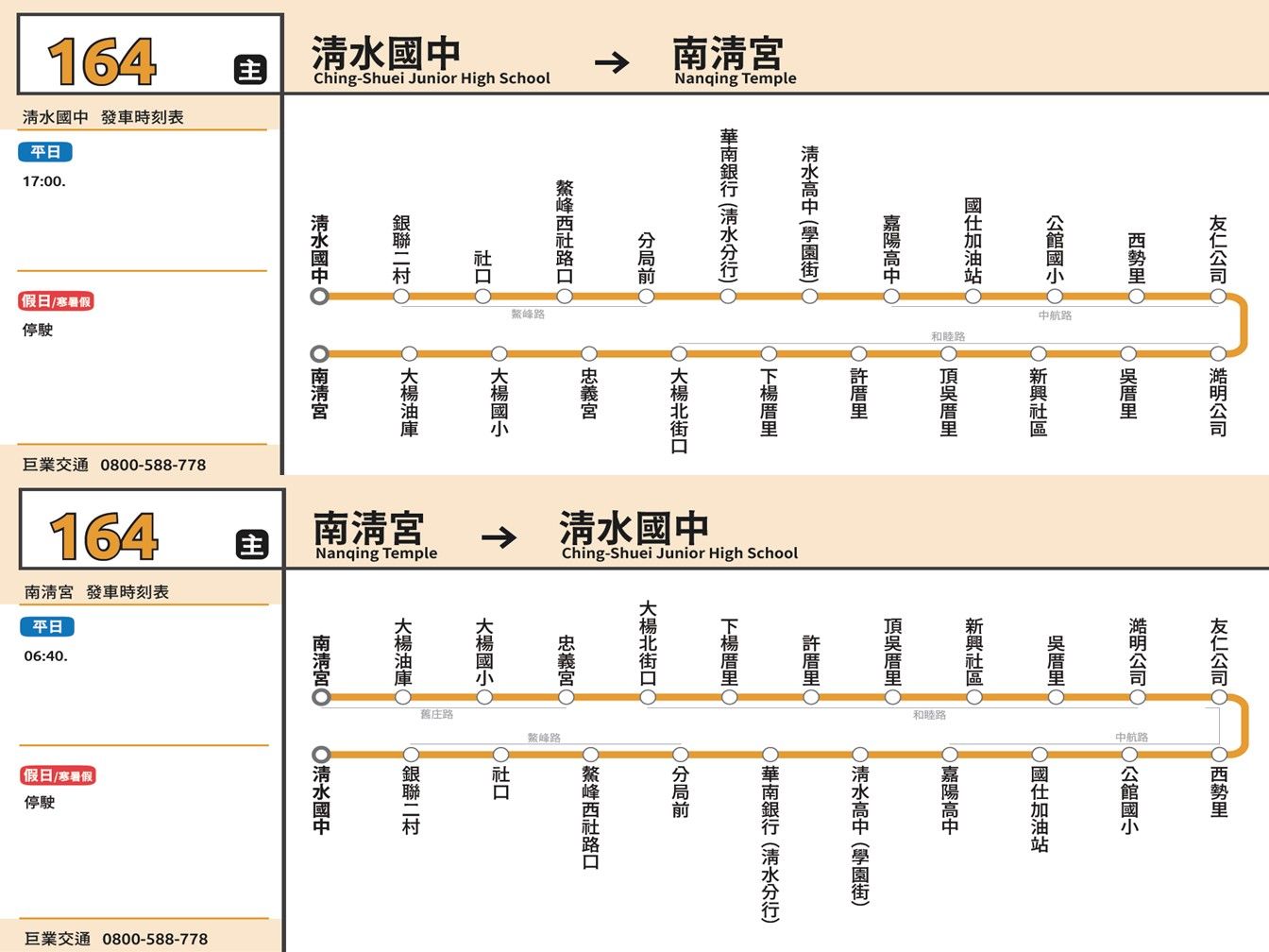 164路線圖