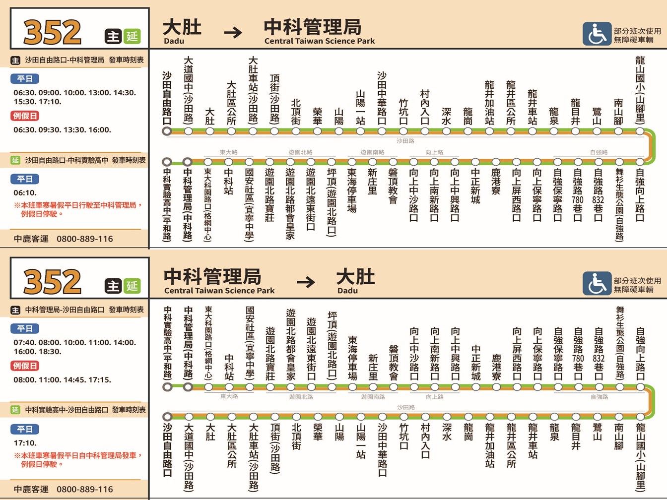 352路線圖